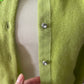 George Women’s Green Bejeweled Gems Button up Long Sleeve Cardigan Sweater