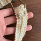 Bounty 1970’s Beaded Knitted Purse Cream Shoulder Bag