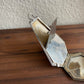 Antique Victorian Nickle Silver Powder Coffin Style Compact