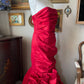 MayQueen Couture Red Fit and Flare Ballgown Dress