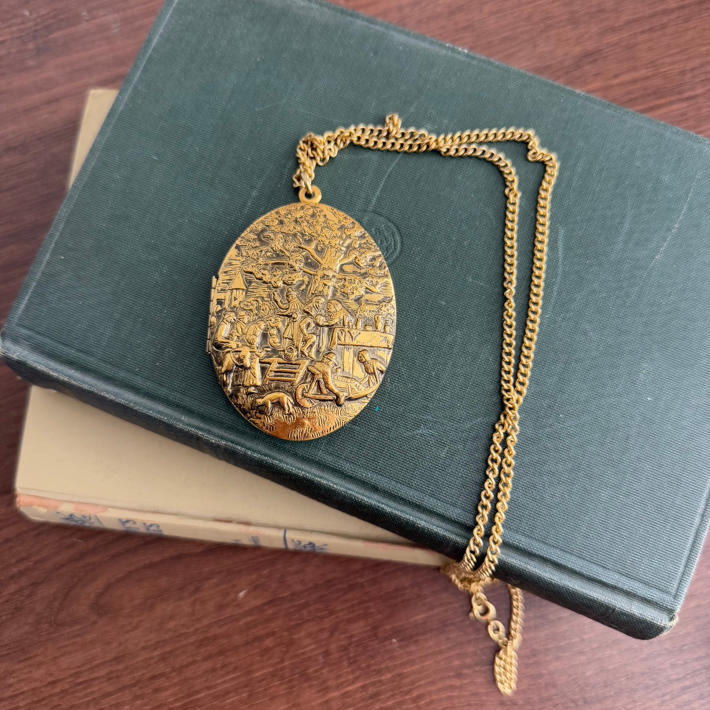 Vintage Perfume Gold detailed Locket