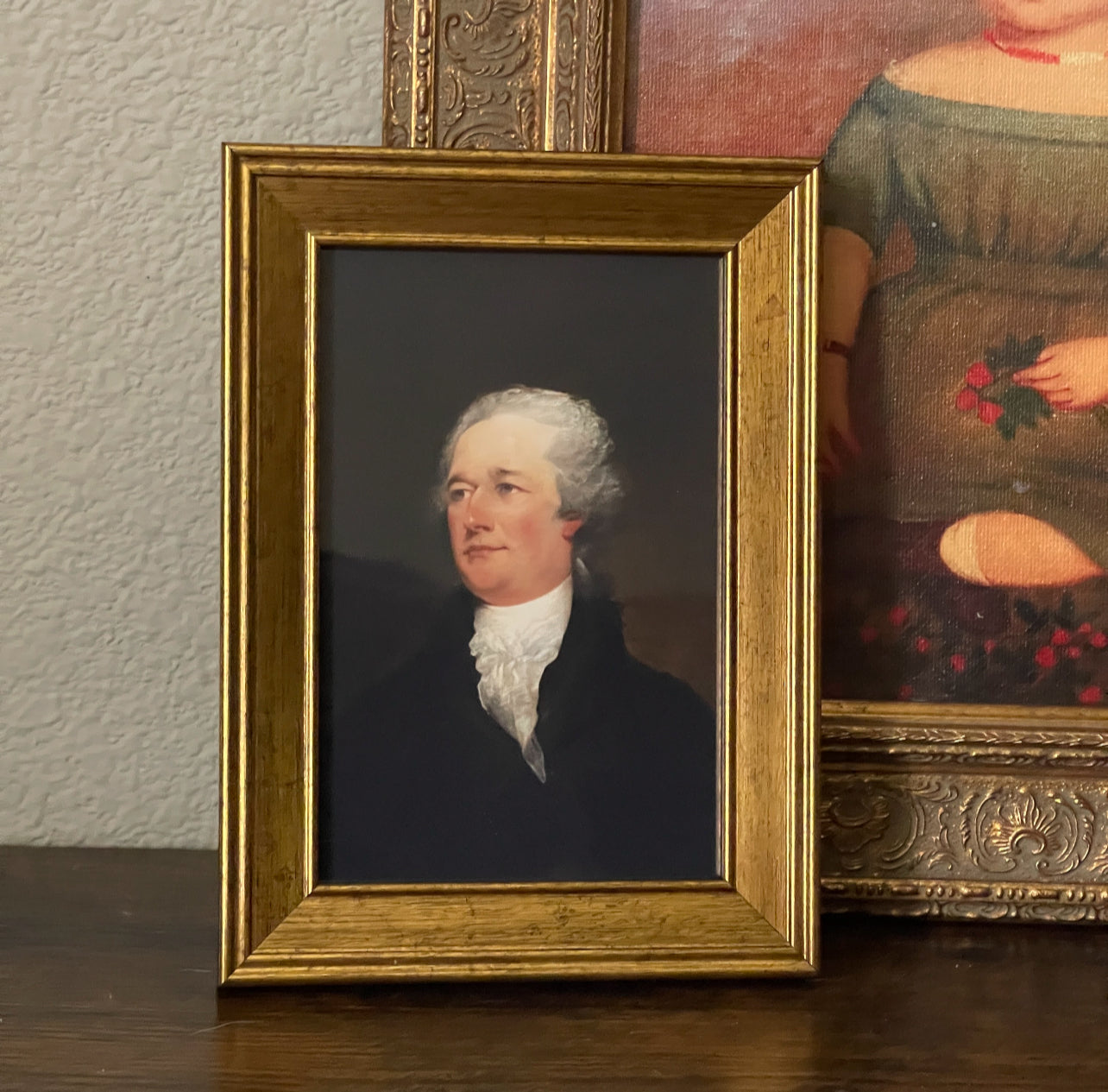 Vintage Hamilton Man portrait painting print gallery wall art