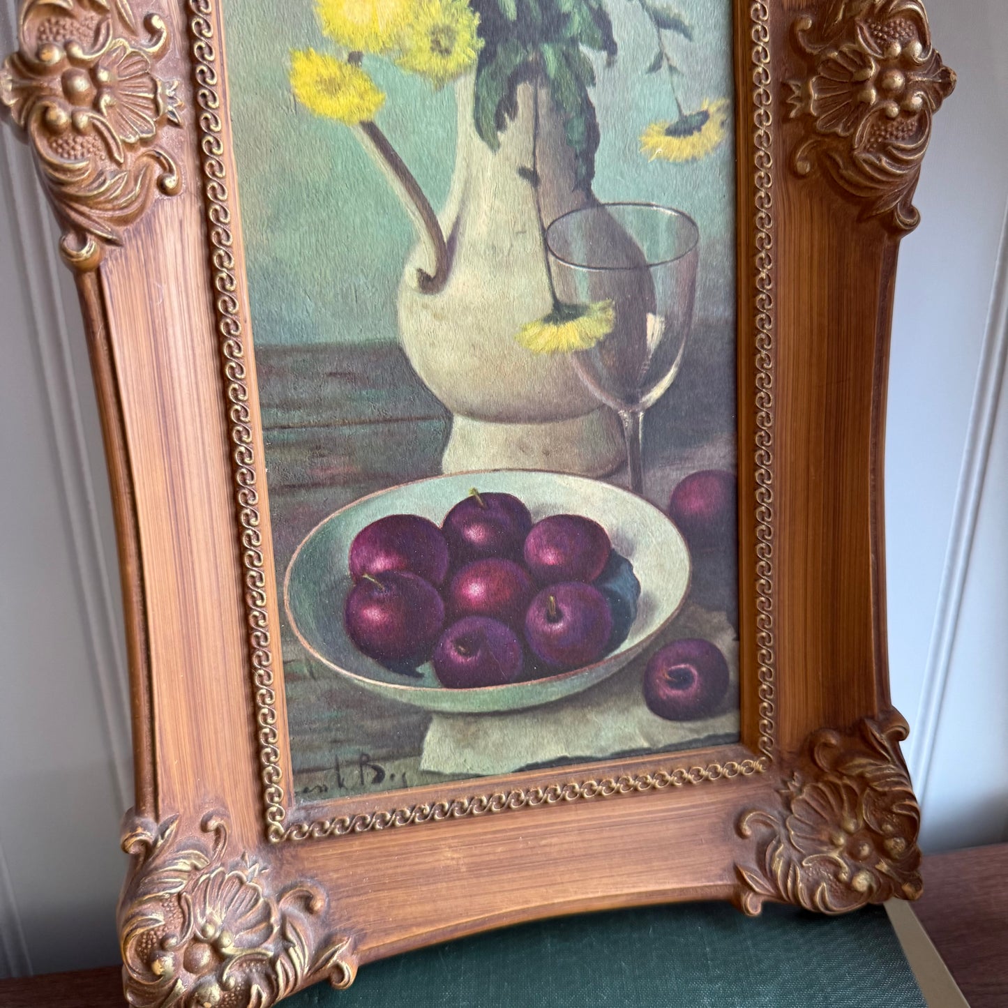 Ornate Picture Frame Floral & Fruit Print Set