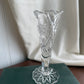 Clear cut glass Vase