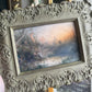 Vintage Style ornate detailed fairy land scenery framed