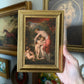 Vintage Style woman Venus and Cupid cherub landscape painting art PRINT gallery wall