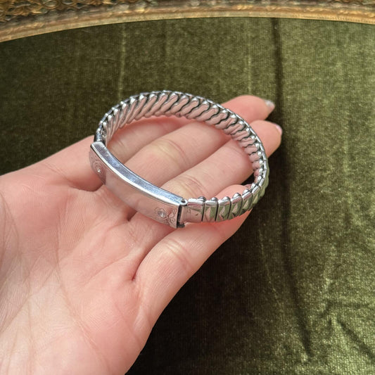 Vintage silver tone sweetheart bracelet TOPPS