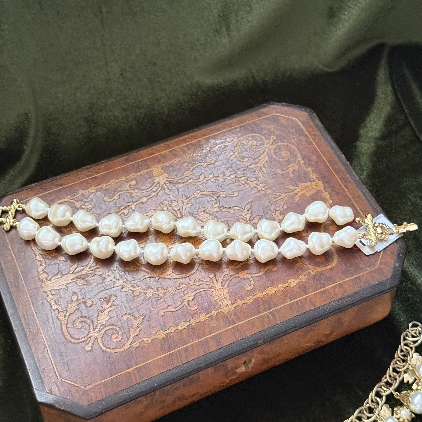 Vintage Faux Pearl Marvella Bracelet