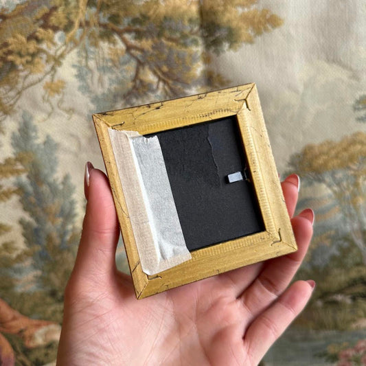 Vintage Mini Cat Print Framed