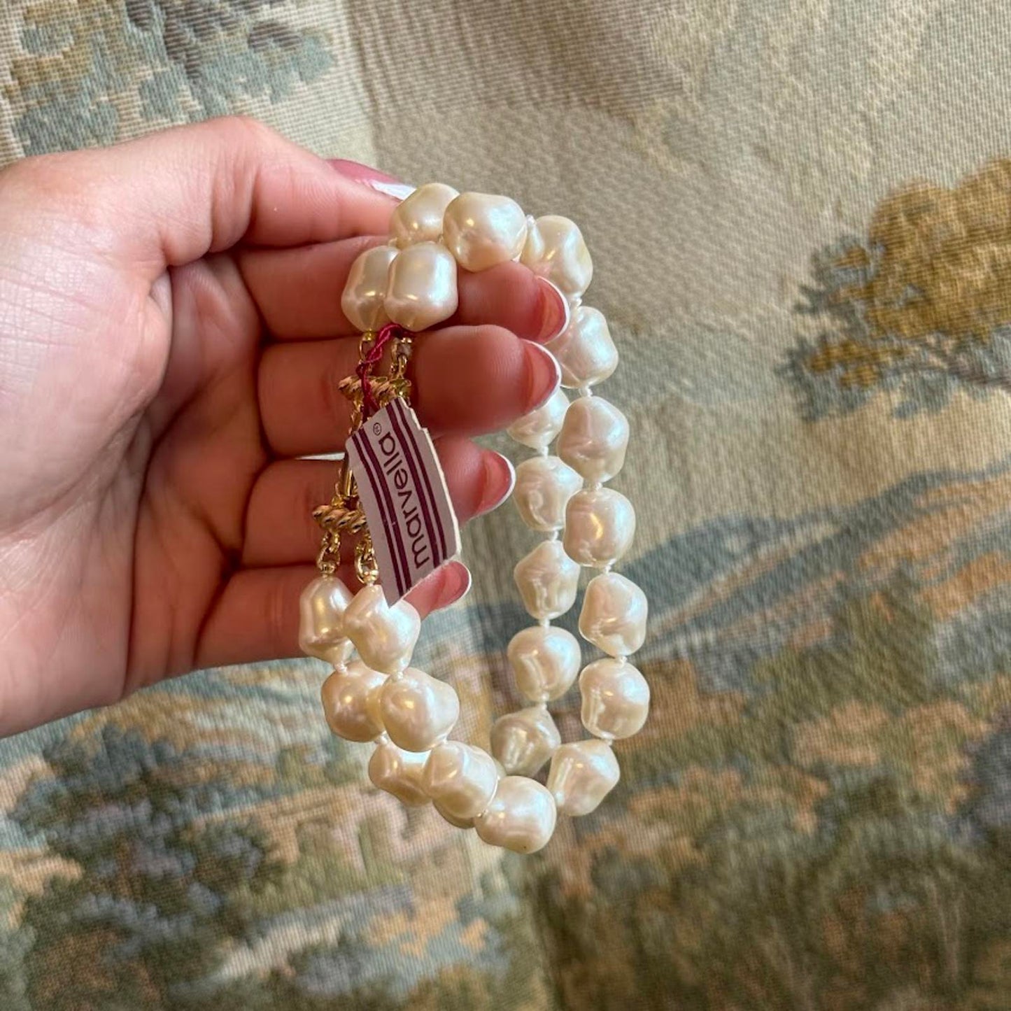 Vintage Marvella Cream Faux Pearl Bracelet