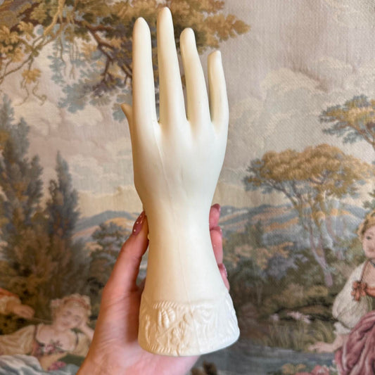 Vintage Cream Ceramic Hand