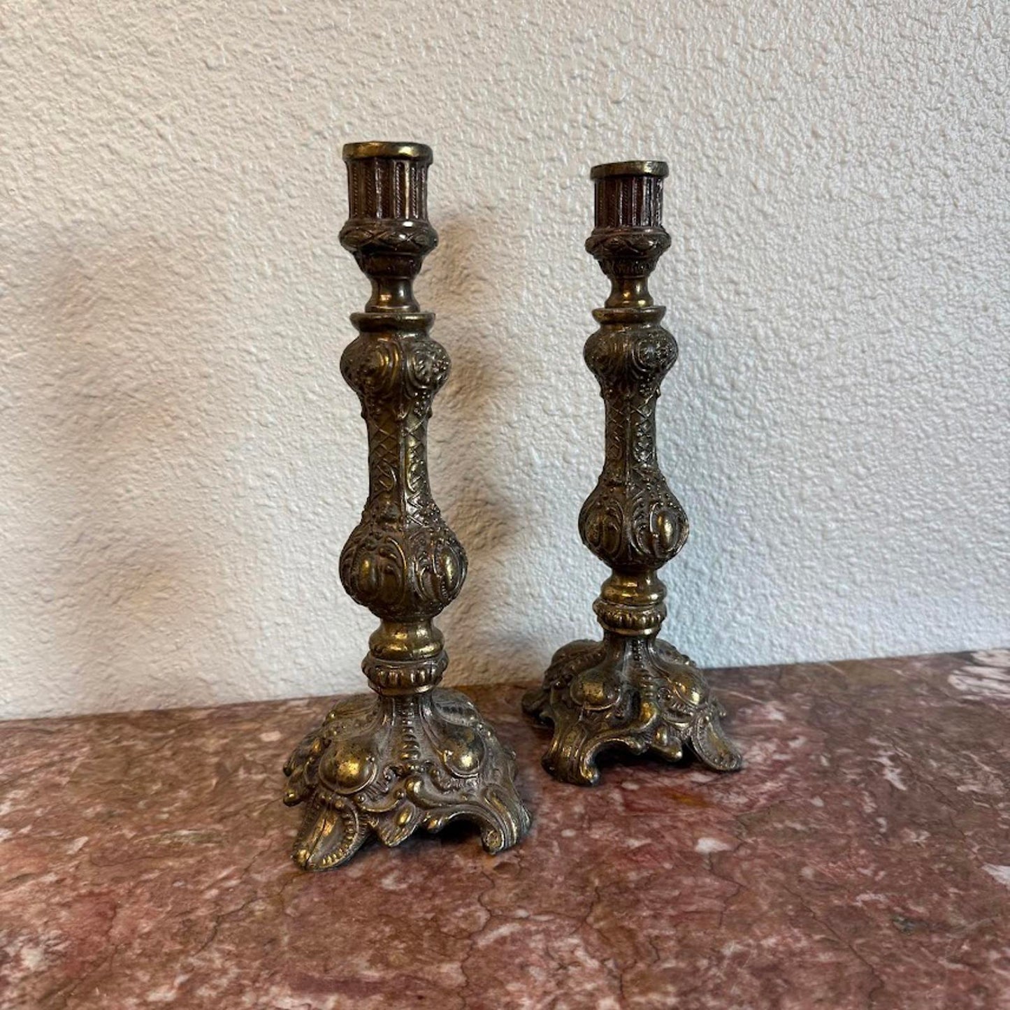 Vintage Pair of Candlestick Holders