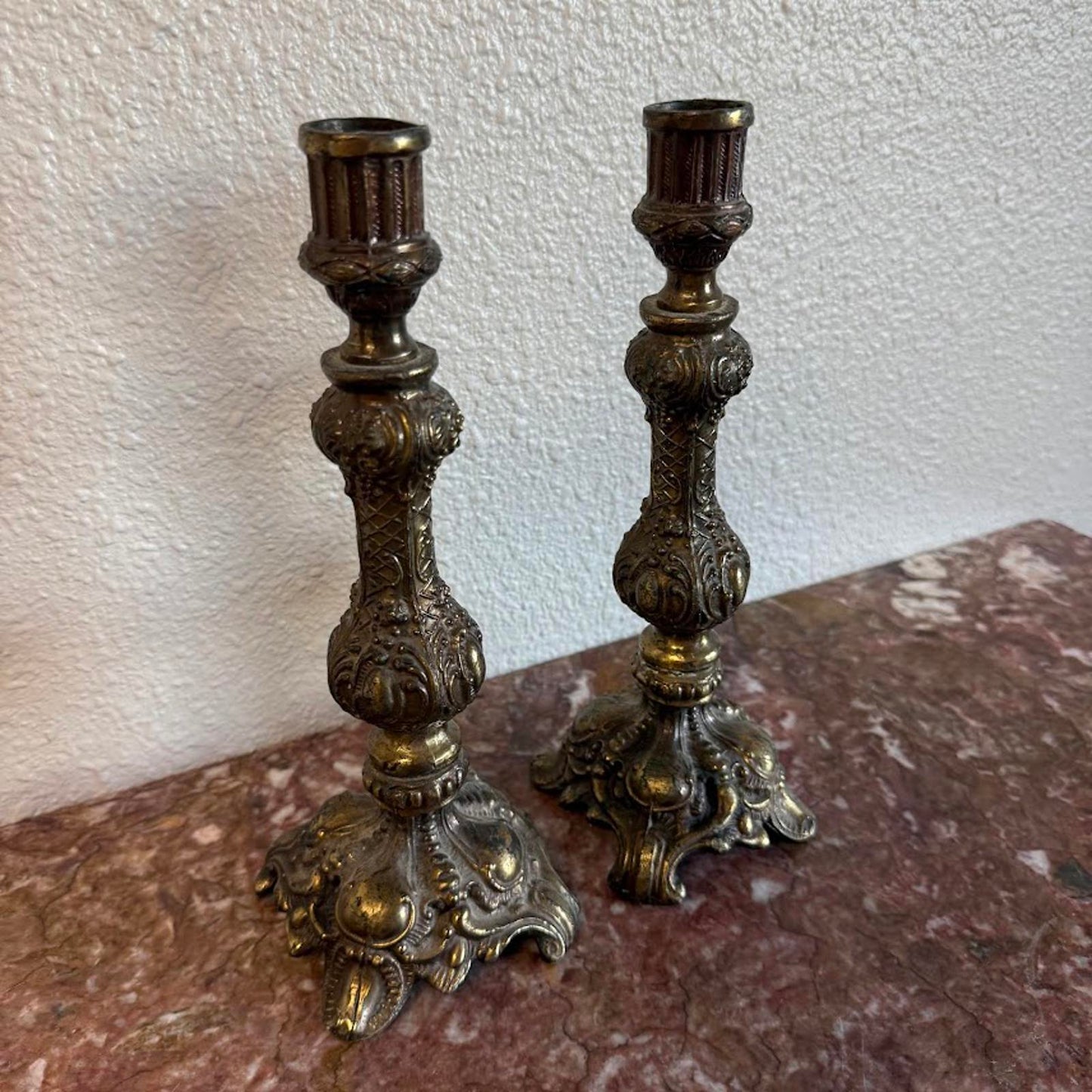 Vintage Pair of Candlestick Holders