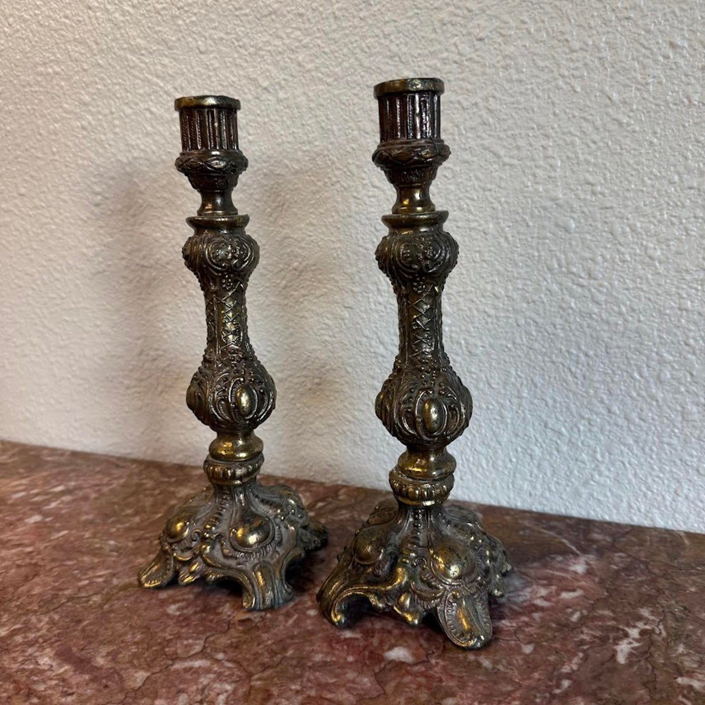 Vintage Pair of Candlestick Holders