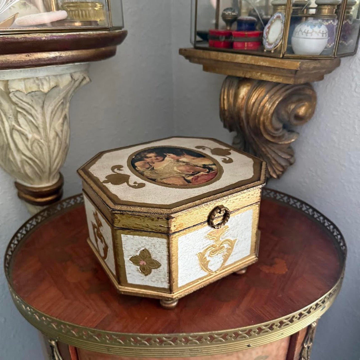 Vintage Florentine Jewelry Box