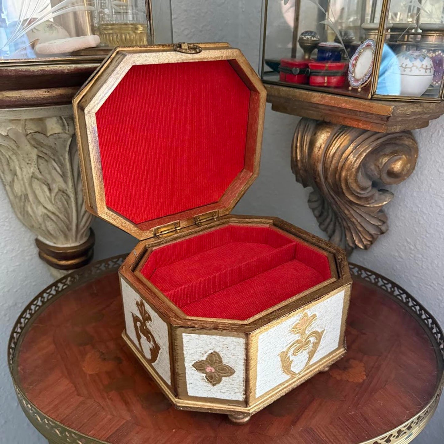 Vintage Florentine Jewelry Box