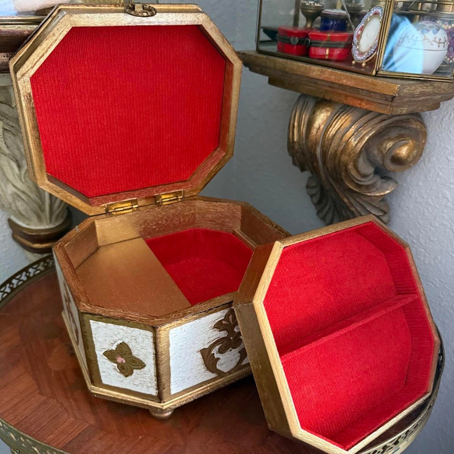 Vintage Florentine Jewelry Box