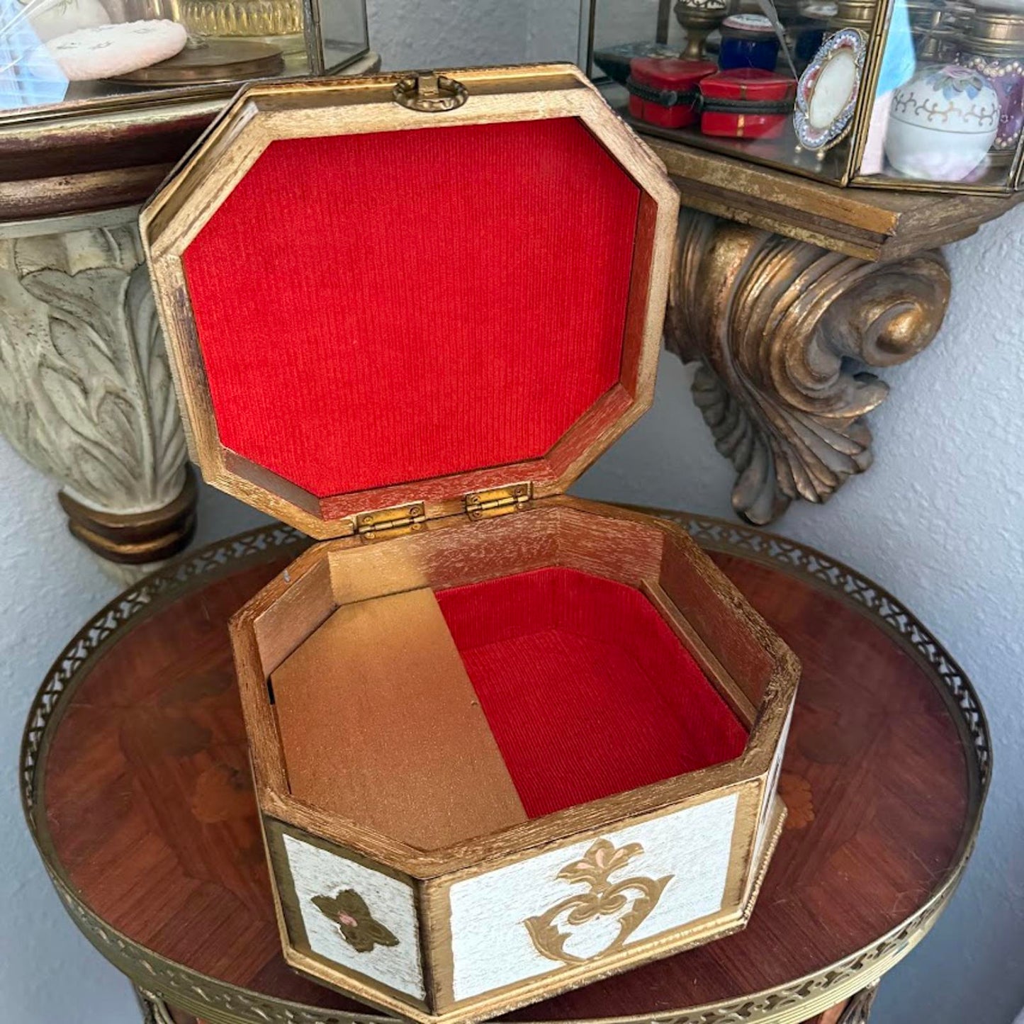 Vintage Florentine Jewelry Box