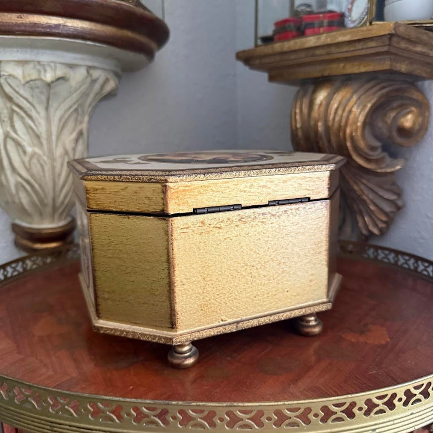 Vintage Florentine Jewelry Box