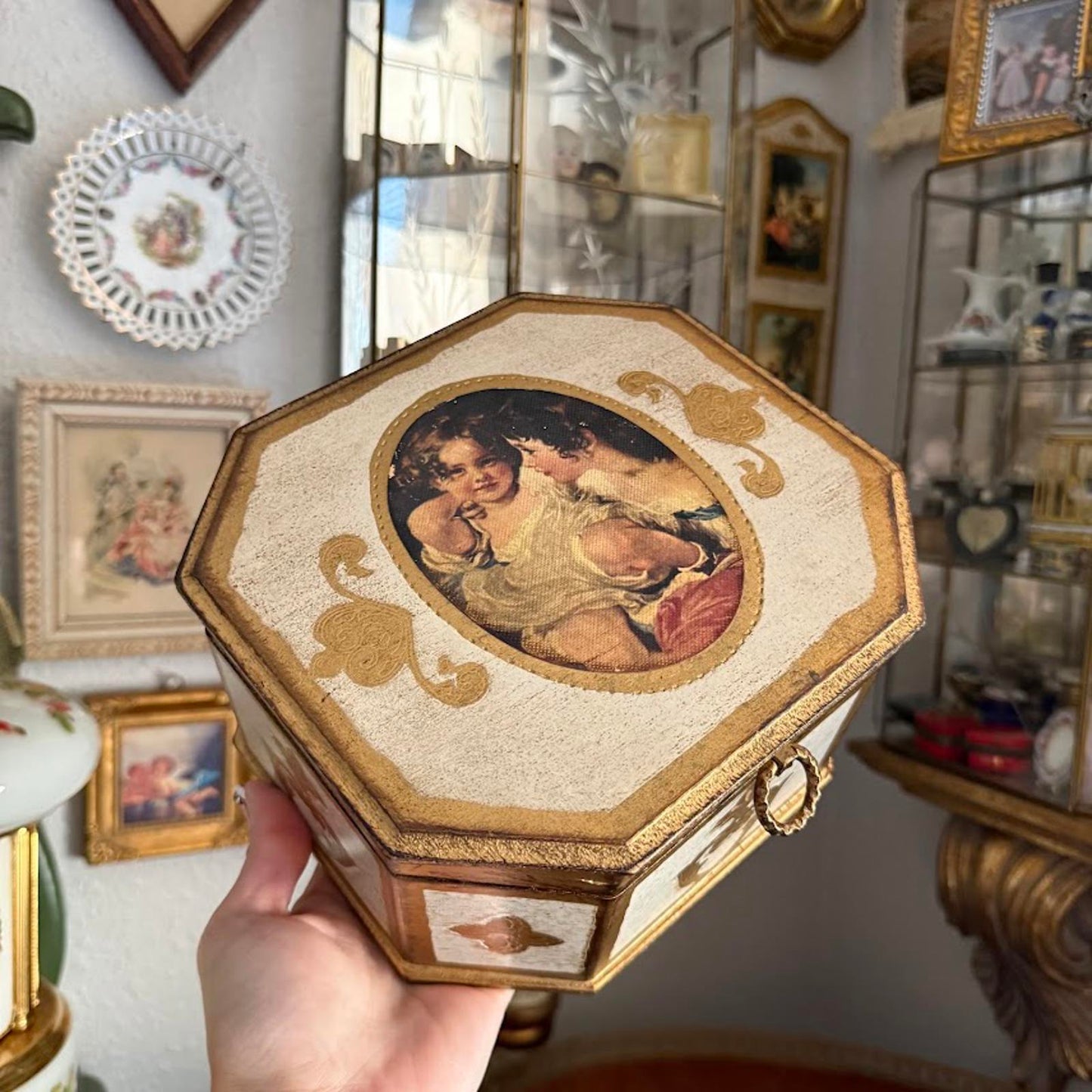 Vintage Florentine Jewelry Box