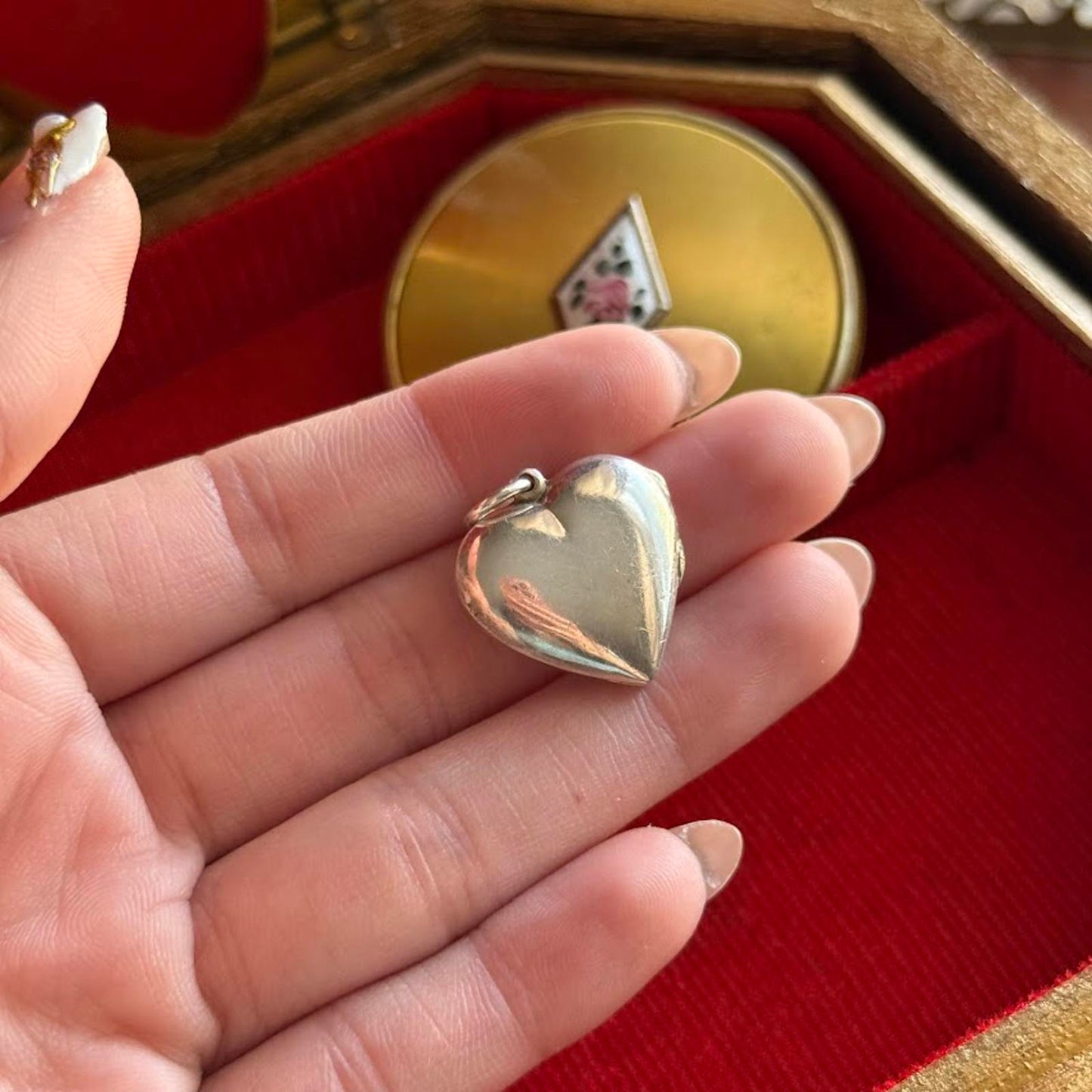 Silver 925 Heart Locket Pendant
