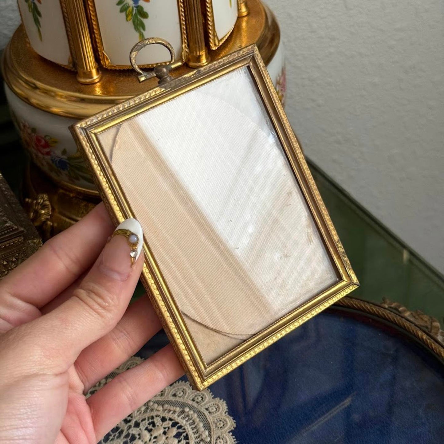 Vintage Antique Gold Metal Picture Frame