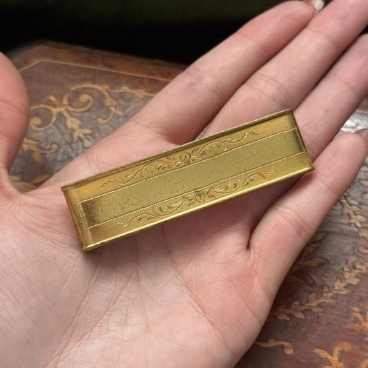 Vintage Coro Gold Tone Bar Pin Brooch