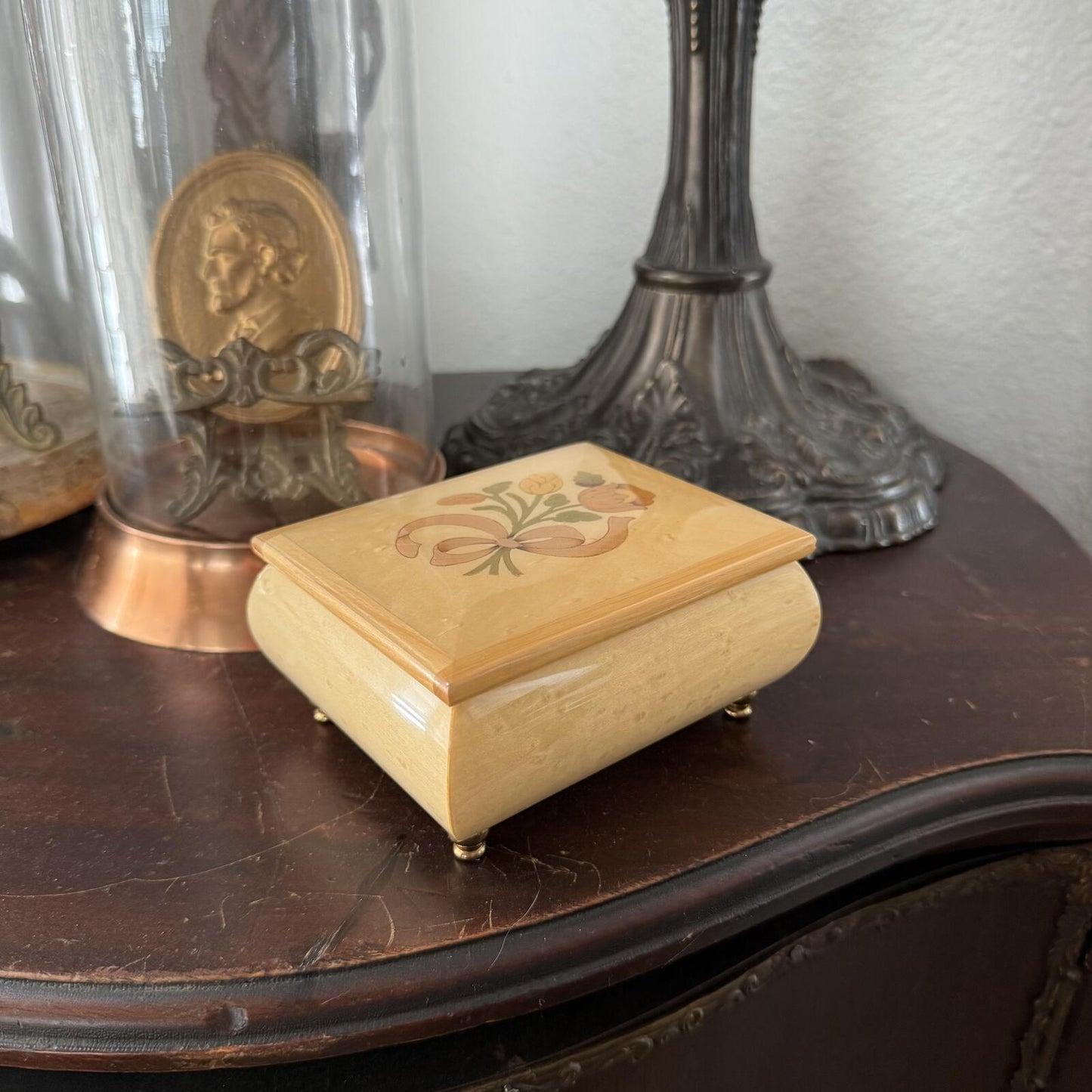 Vintage Italian Wooden Music Box