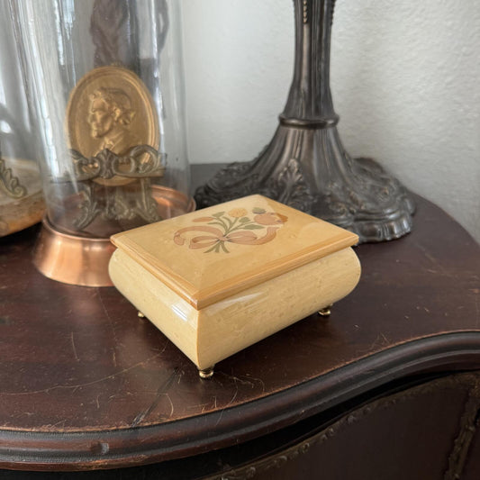 Vintage Italian Wooden Music Box