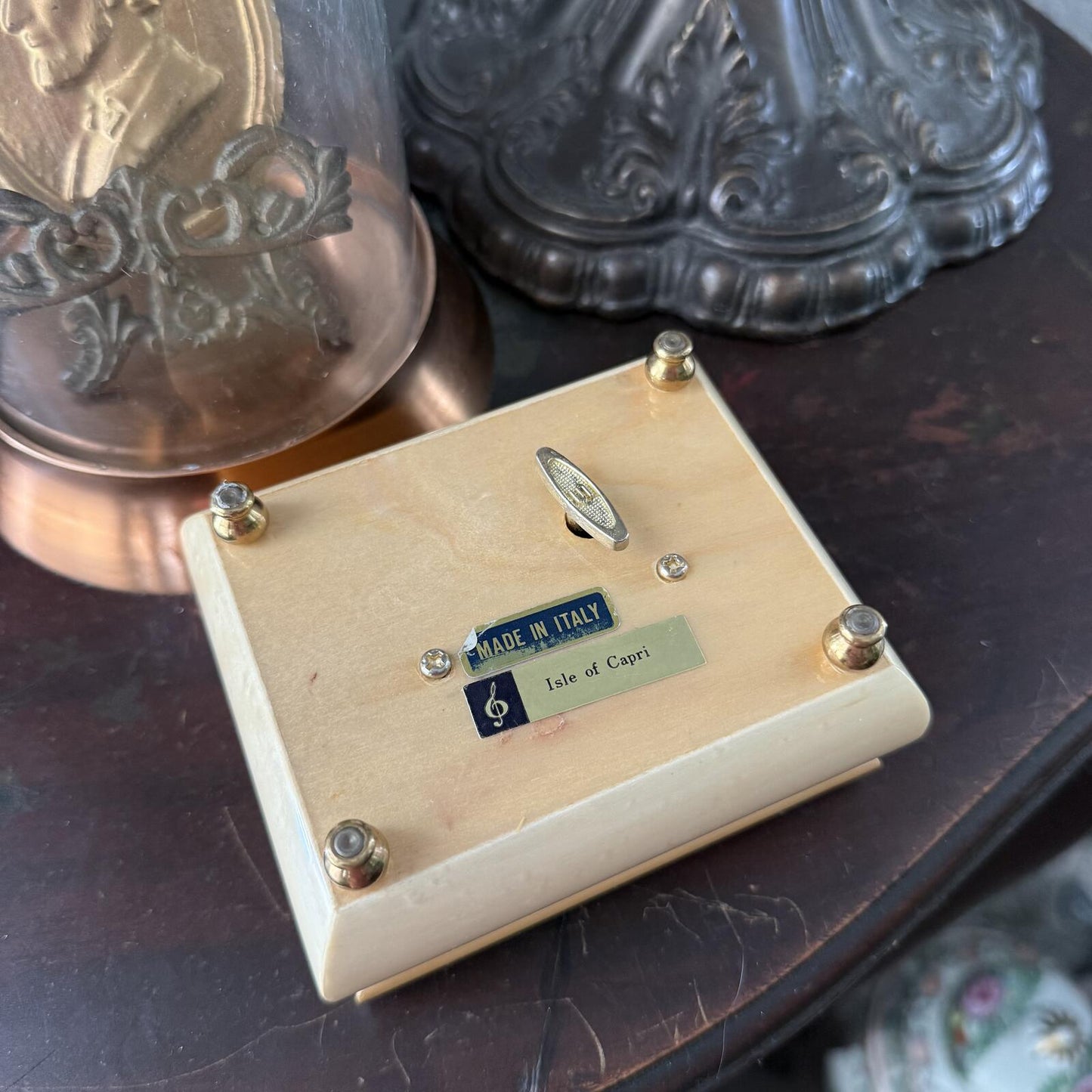 Vintage Italian Wooden Music Box