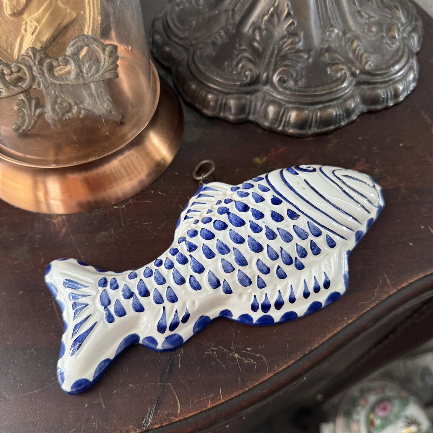 Vintage ceramic fish mold ABC Bassano Ceramiche Italy