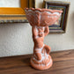 Vintage terracotta planter cherub vase