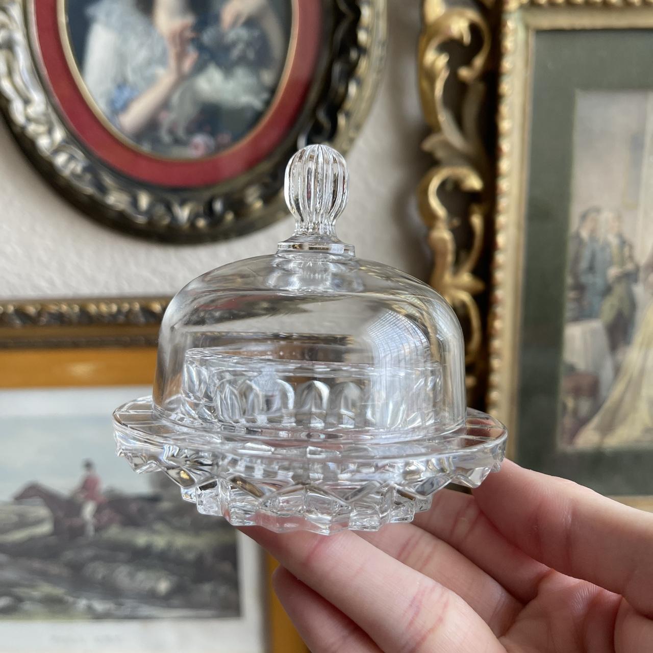 Vintage Individual Round Domed Butter Dish Cloche