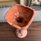 Vintage terracotta planter cherub vase