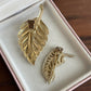 Vintage gold tone Hair clip pieces Set