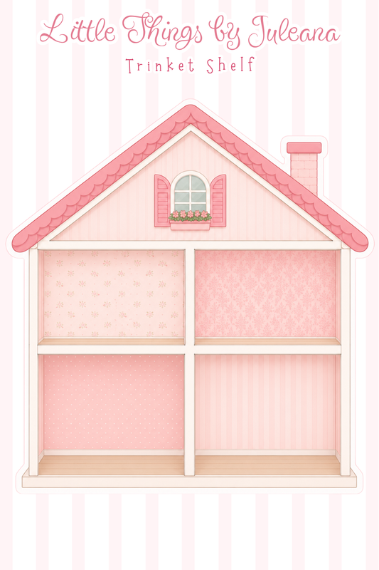Trinket Shelf Pink Sticker Sheet