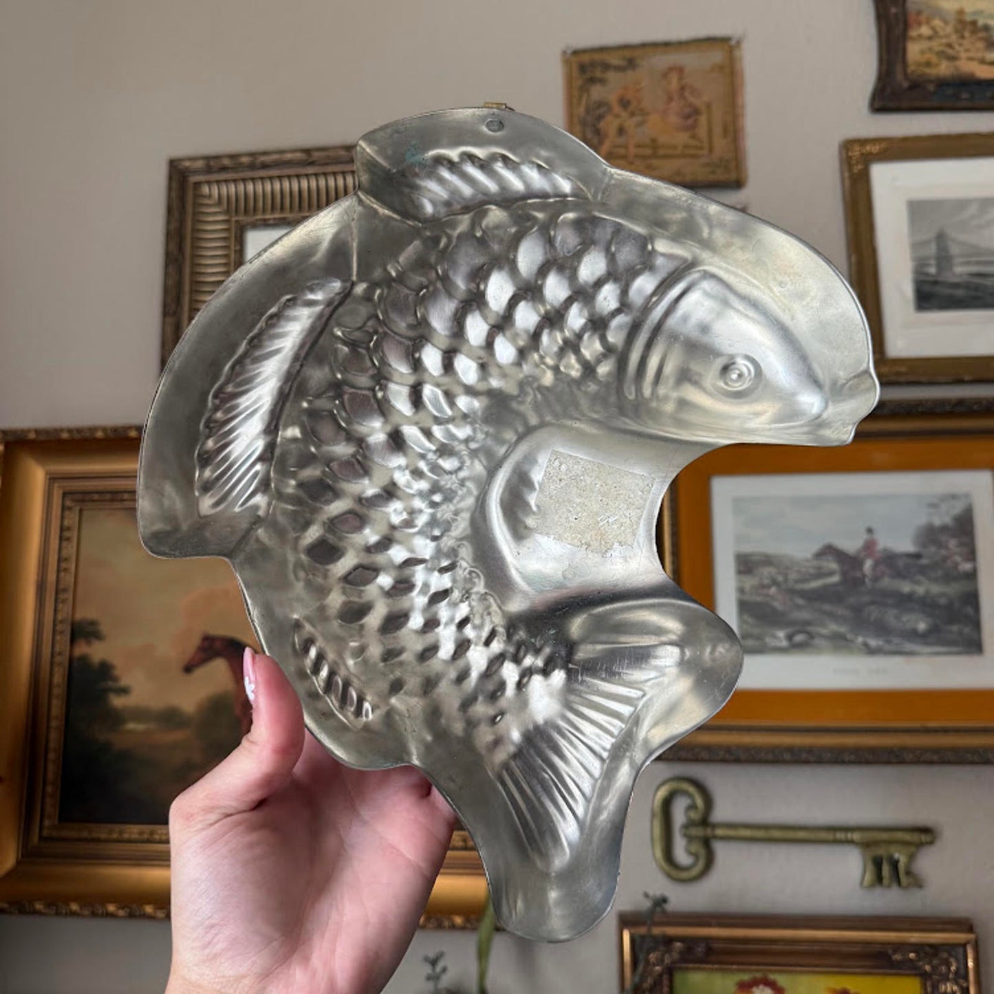 Vintage Copper Fish Mold