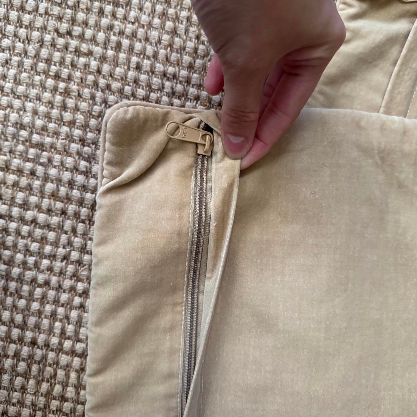 Vintage Needlepoint Cherub Pillowcase