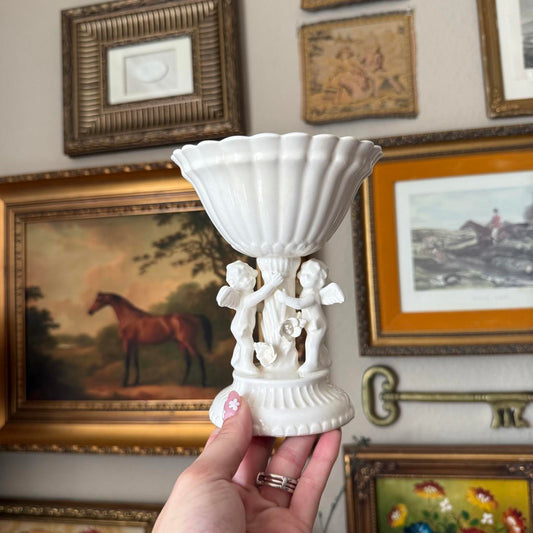 Vintage Cherub Vase