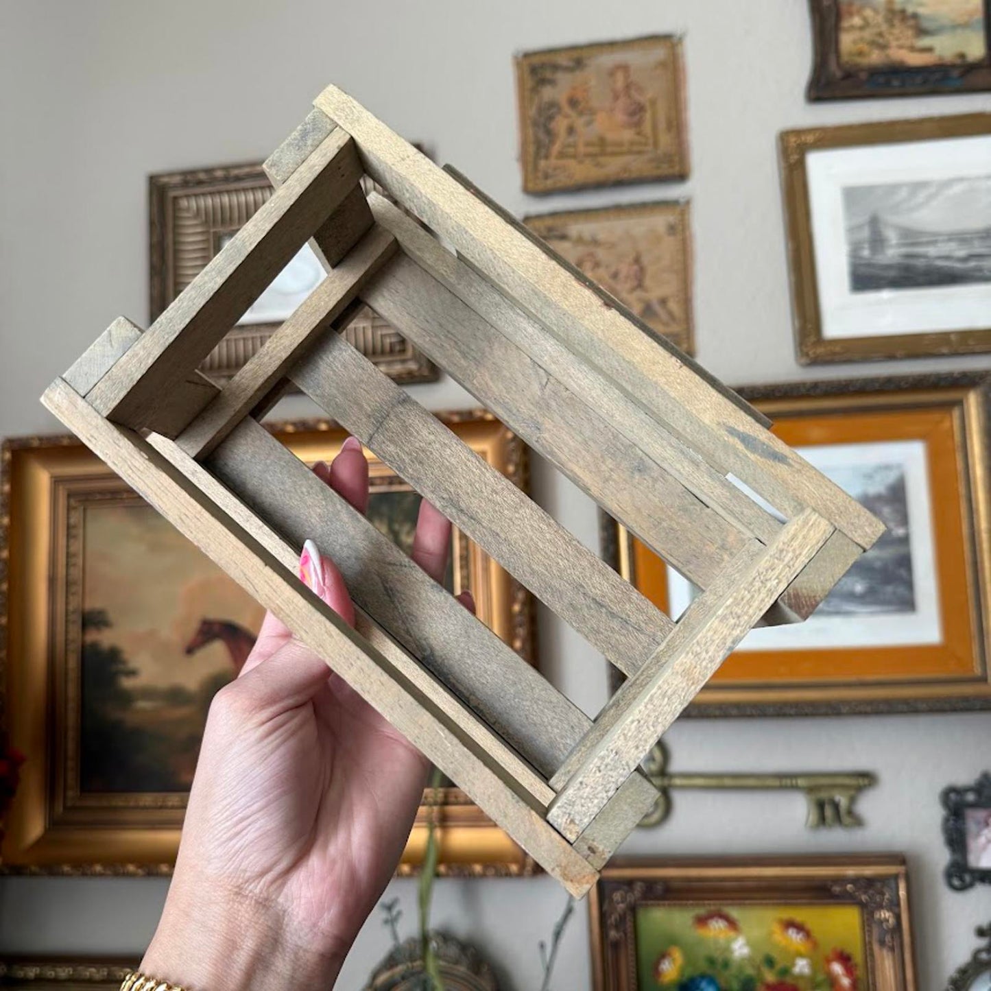 Vintage Wooden Vegetable Crate