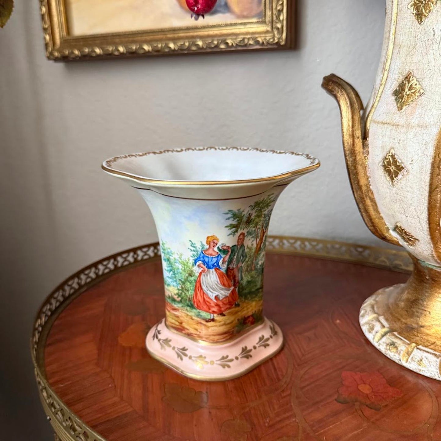 Vintage Vase with Couple