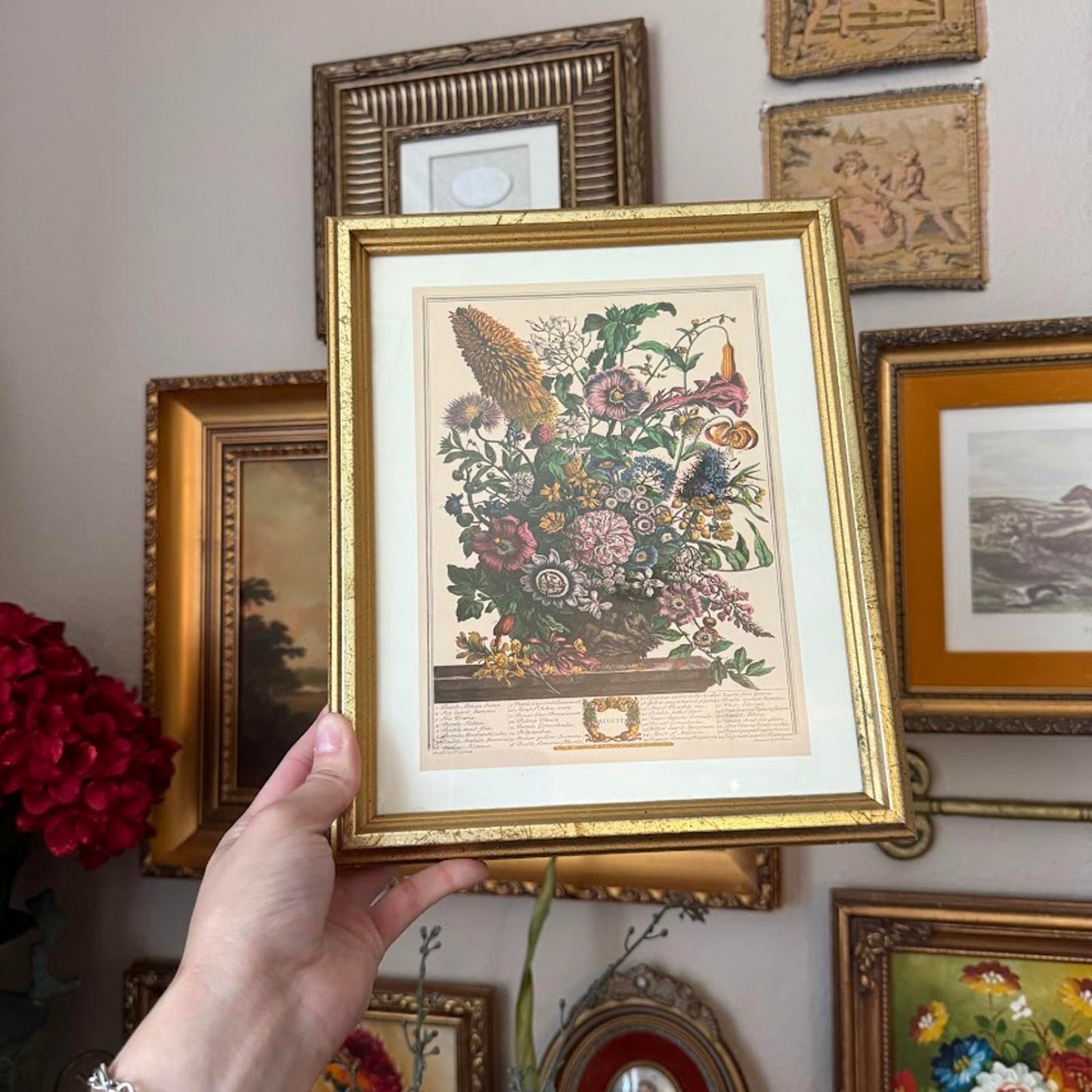 Vintage Floral Framed Print