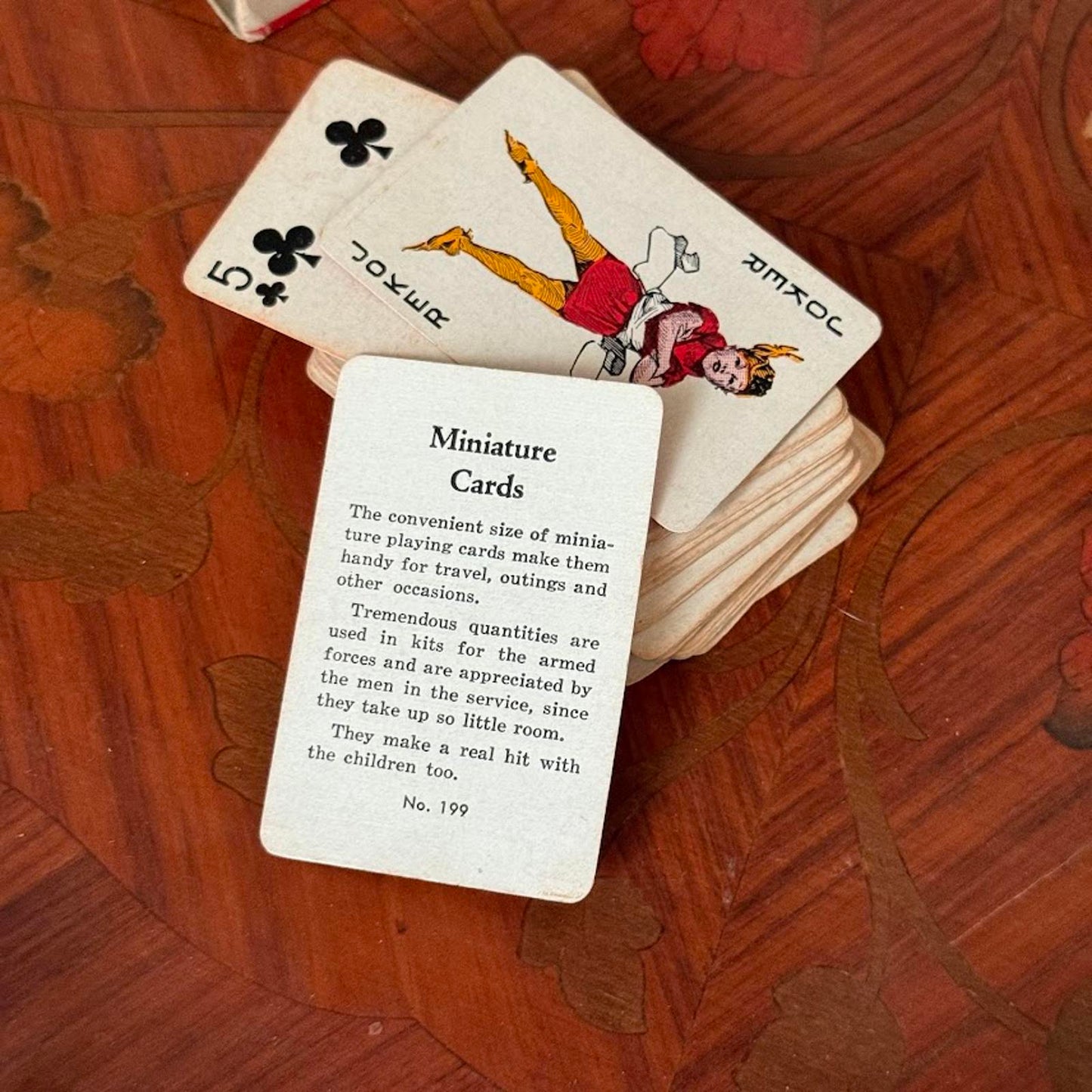 Vintage Miniature Playing Cards