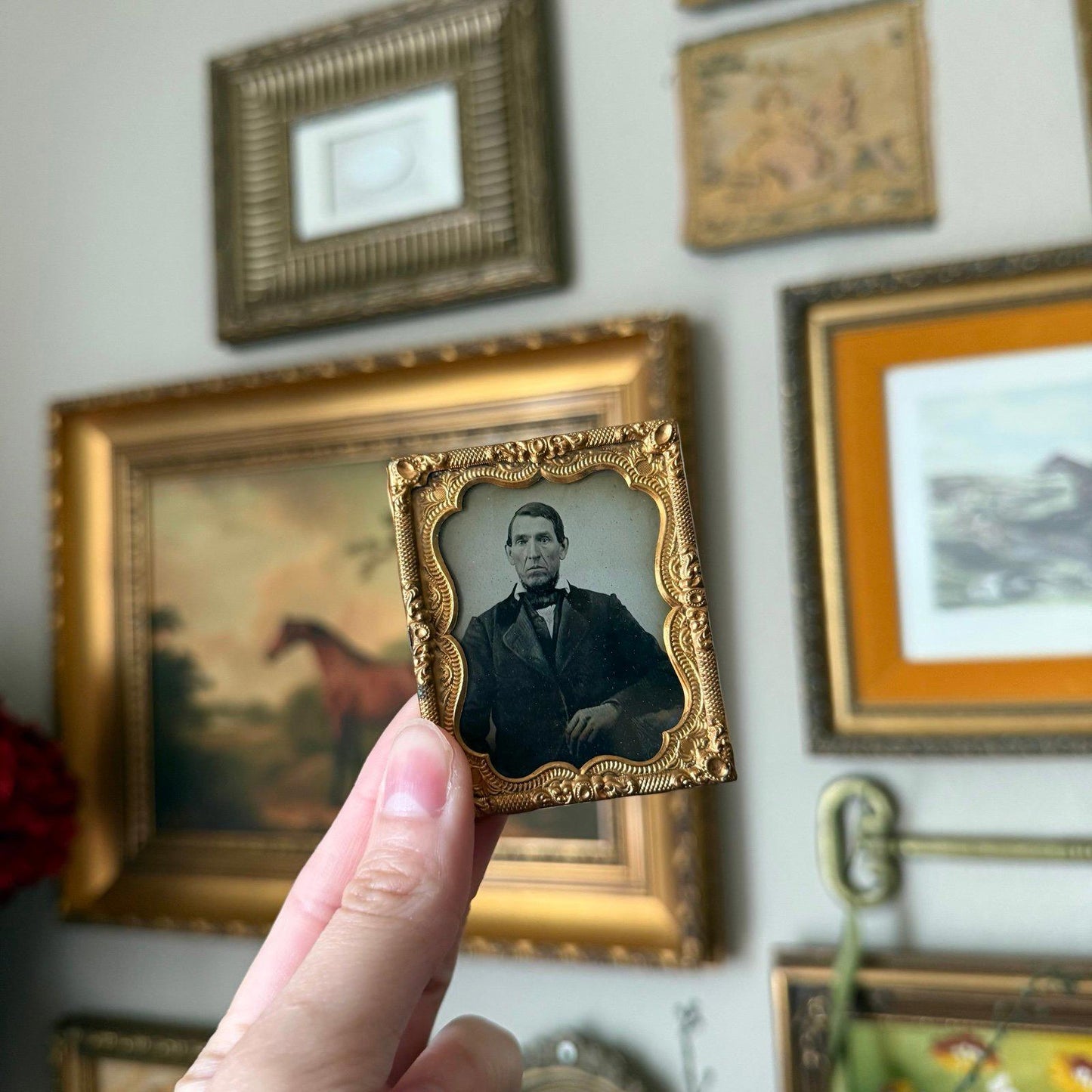 Ambrotype Antique Portrait of a Man Photo
