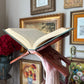 Vintage wood Hand carved book holder Made in India