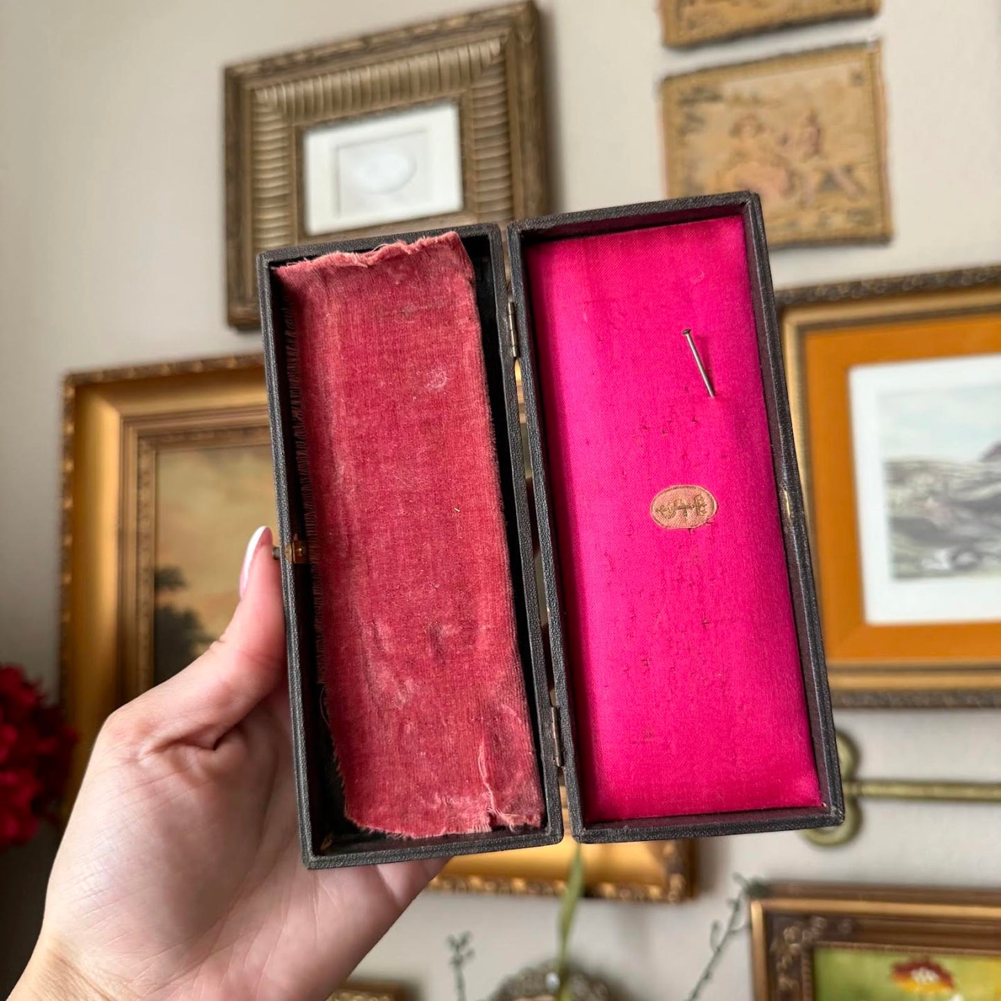 Antique Lined Box