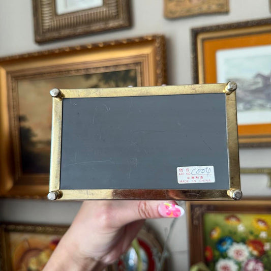 Vintage Glass and Mirrored Jewelry Box
