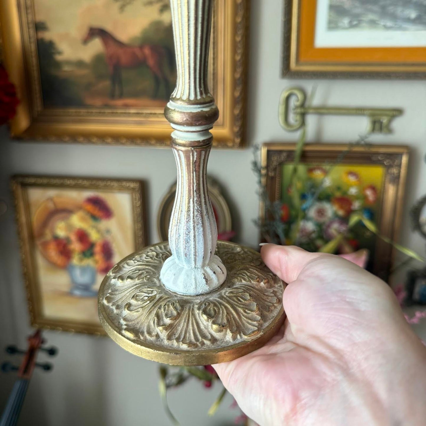Vintage Double-Ring Towel Holder