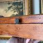 Vintage Wooden Box with metal hardware