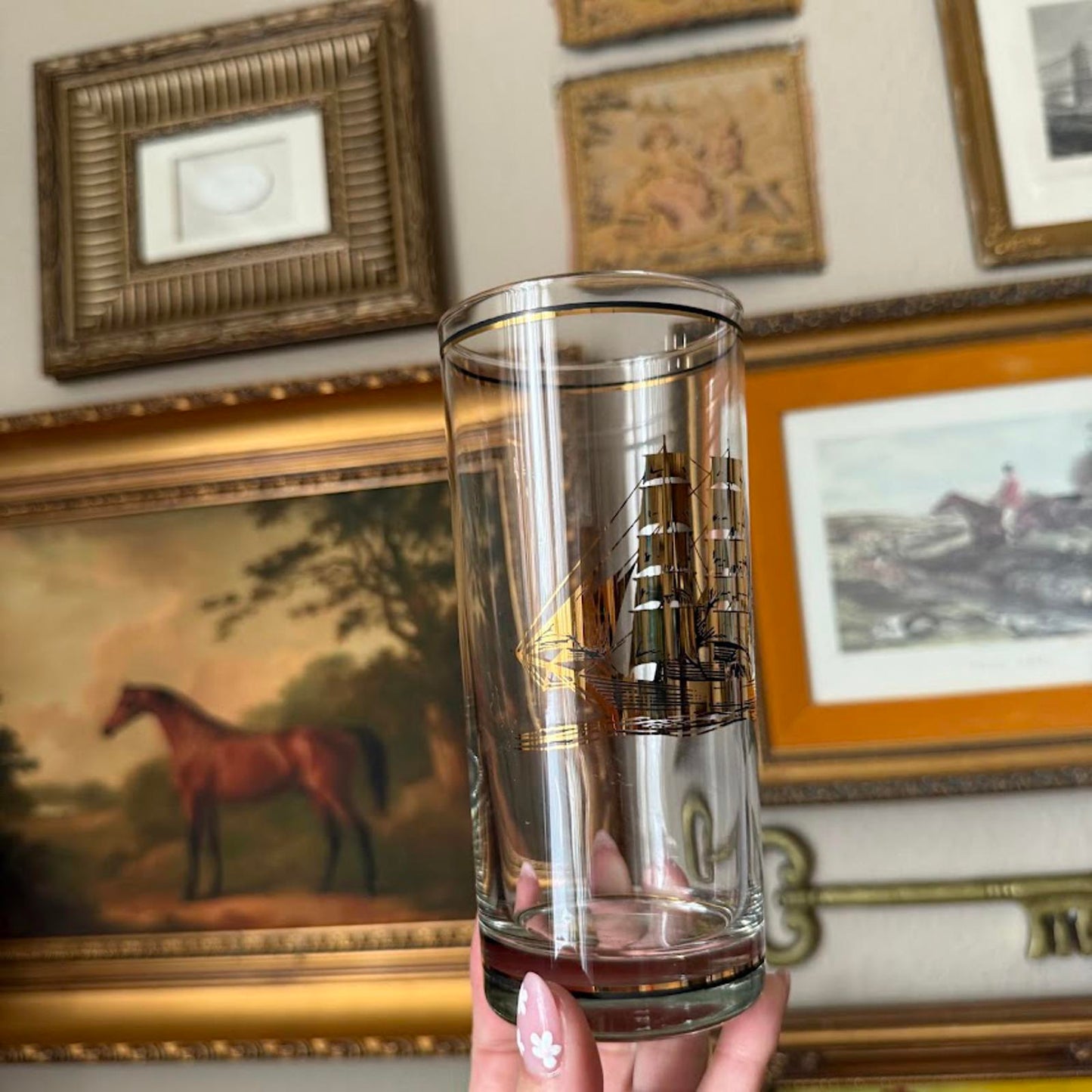 Vintage Culver Sail Boat Glasses